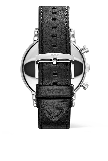 Luigi 46mm Chronograph Leather Watch